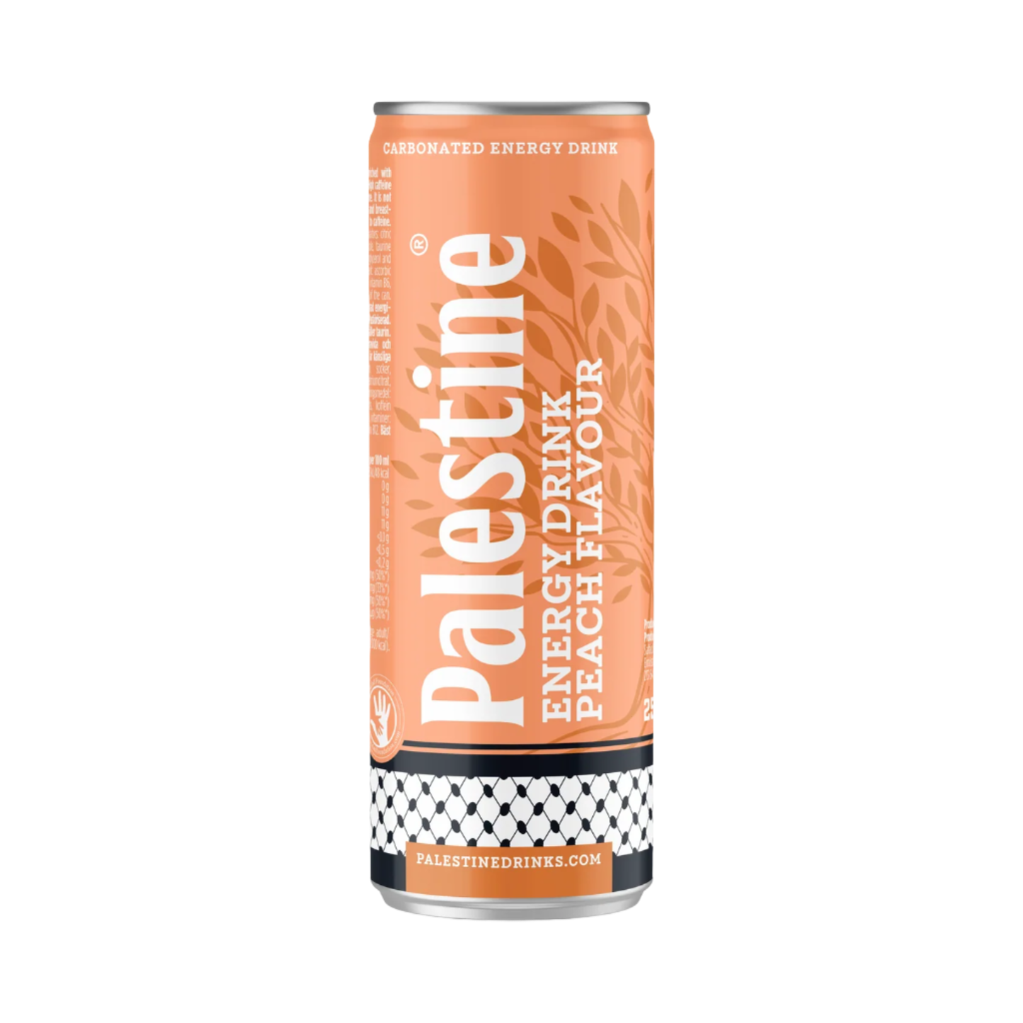 Palestine Drinks® Energy Peach flavor