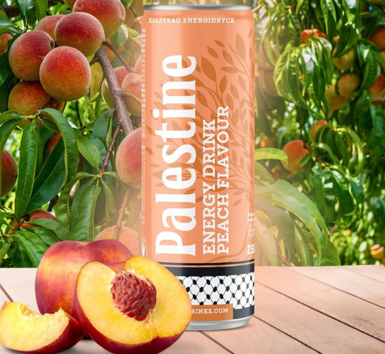 Palestine Drinks® Energy Peach flavor